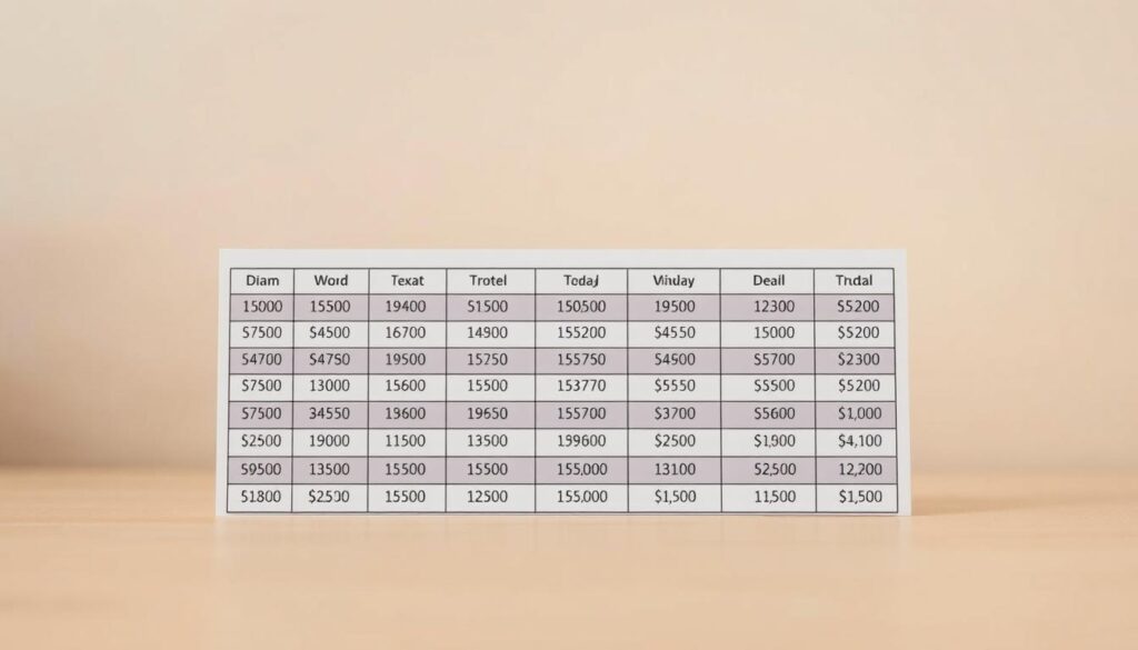 A neatly organized table displaying the monthly Supplemental Security Income (SSI) payment schedule for Texas recipients, set against a soft, muted background. The table should be the focal point, rendered with crisp clarity and attention to detail, showcasing the various payment amounts and corresponding payment dates in a clean, easy-to-read format. The overall mood should convey a sense of informative and authoritative presentation, with subtle lighting and a warm, neutral color palette to create a professional, trustworthy atmosphere.