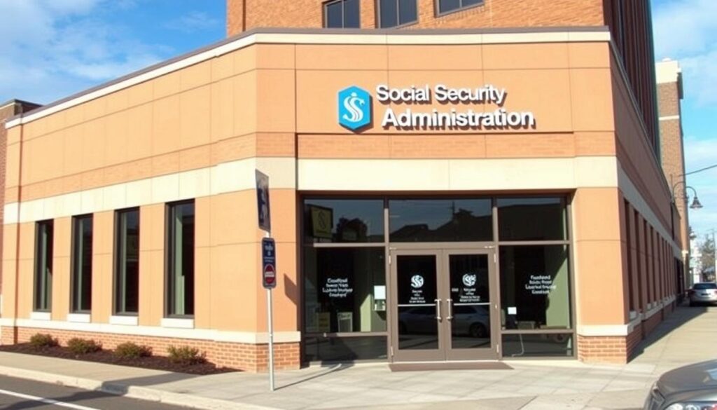 An image of the Erie Social Security Administration office located at 717 State St, Highmark Bldg Ste 500, Erie, PA 16501.