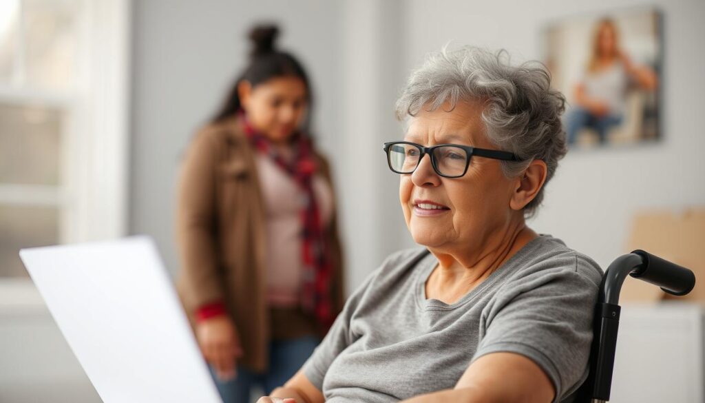 Image of a West Virginia resident with a disability applying for insurance benefits