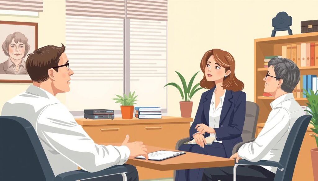 Image of a disability lawyer consulting with a client