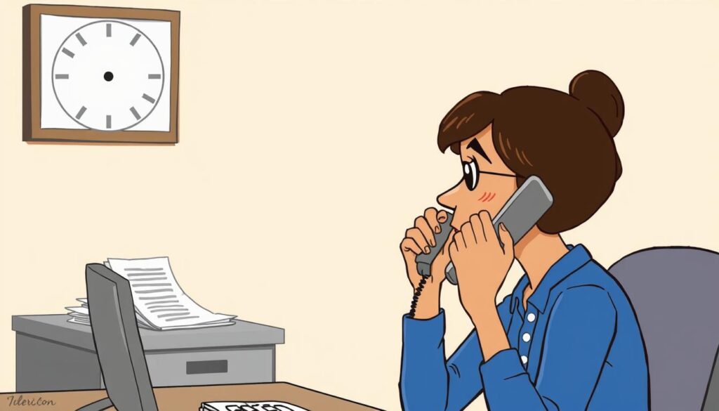 Image of a person on a phone call with the Social Security Administration