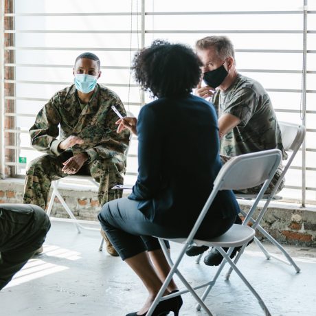 veterans discussing disability